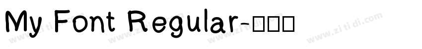 My Font Regular字体转换